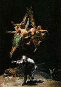 Francisco de goya y Lucientes Witches in the Air oil